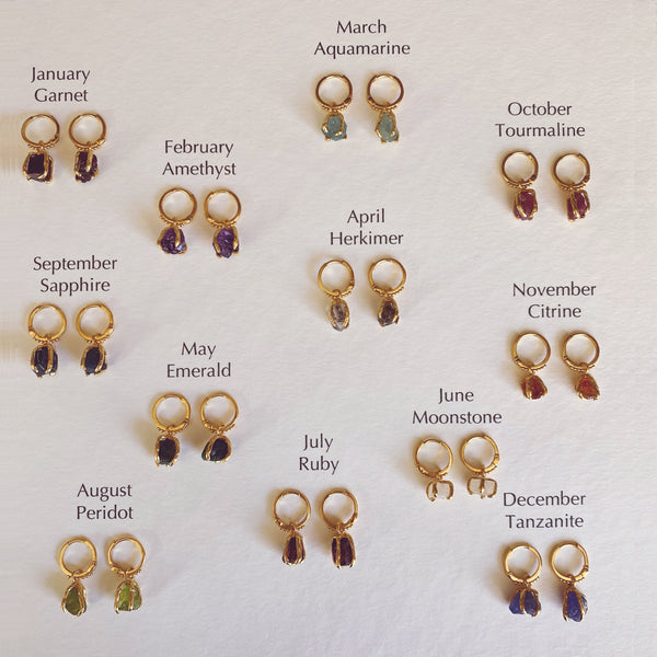 April Birthstone Earrings ~ Herkima