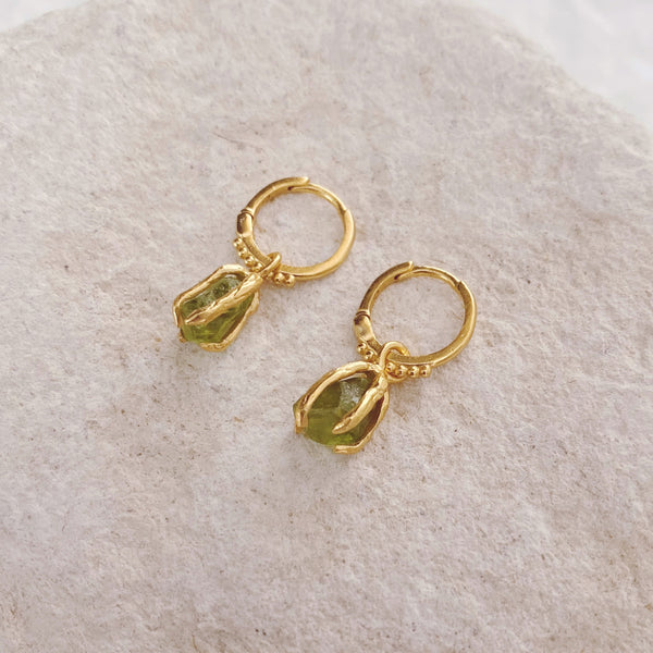 August Birthstone Earrings ~ Peridot