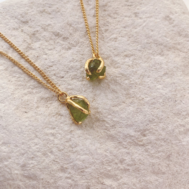 August Birthstone Necklace ~ Peridot