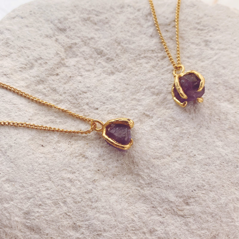 February Birthstone Necklace ~ Amethyst