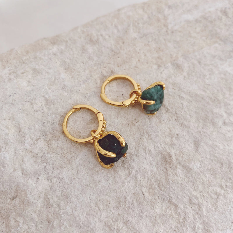 May Birthstone Earrings ~ Emerald