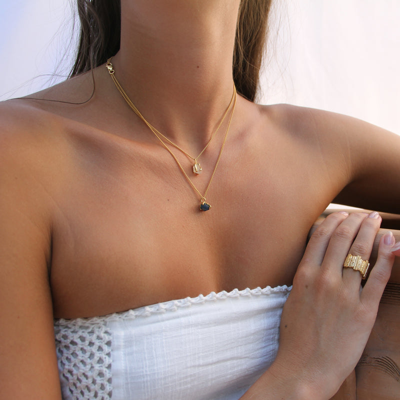 September Birthstone Necklace ~ Sapphire
