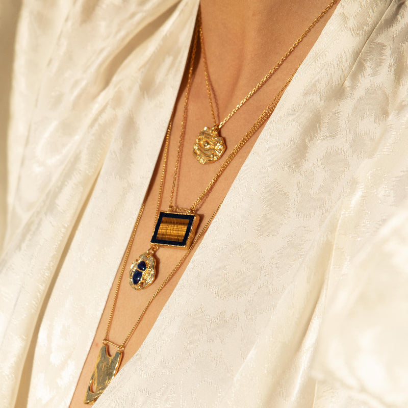 The Sea of Untold Stories - Tigers Eye and Black Onyx